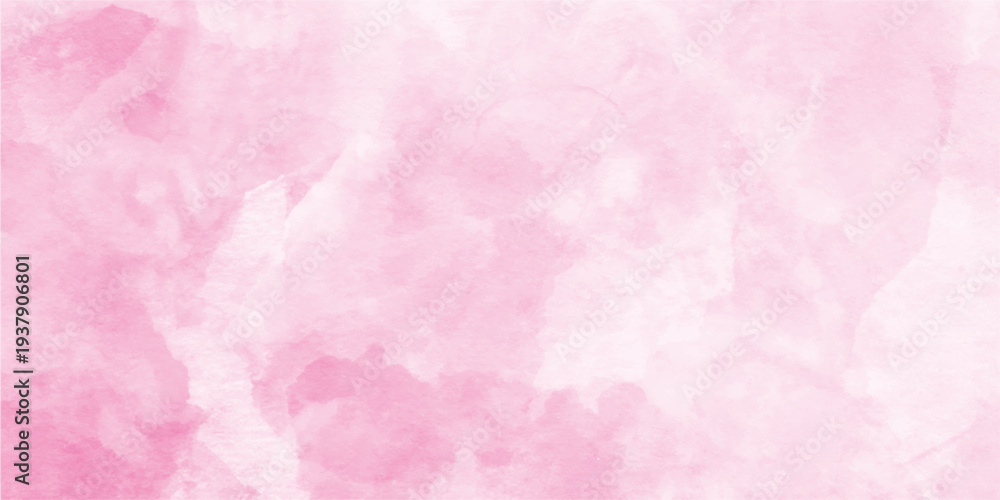 Fototapeta premium Abstract soft Pink watercolor background texture, Soft blurred abstract pink roses background, soft pink paper texture acrylic shiny pink flowing ink grunge texture, Watercolor brush strokes. Rose. 