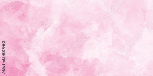 Abstract soft Pink watercolor background texture, Soft blurred abstract pink roses background, soft pink paper texture acrylic shiny pink flowing ink grunge texture,  Watercolor brush strokes. Rose. 