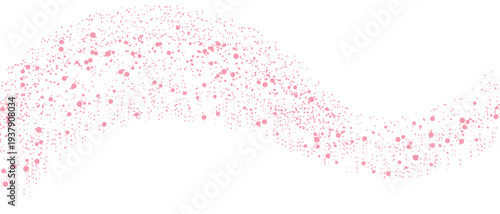 Abstract Pink Wave Dot Pattern Background