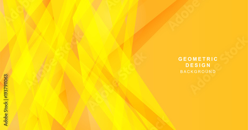 斜線で組み合わせた黄色とオレンジ色の幾何学的な背景素材