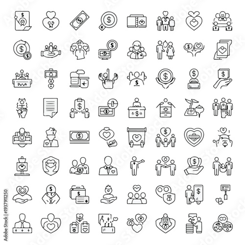  icon set symbol template for graphic and web design collection logo vector illustration