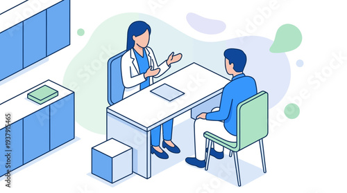 Doctor Consultation Scene for Doctor Day Celebration