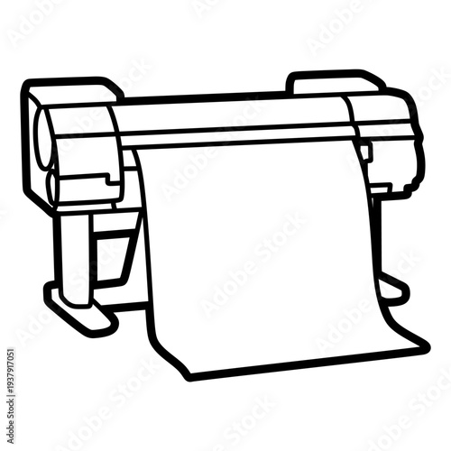 black and white vector printing scale printer, adjustable lines