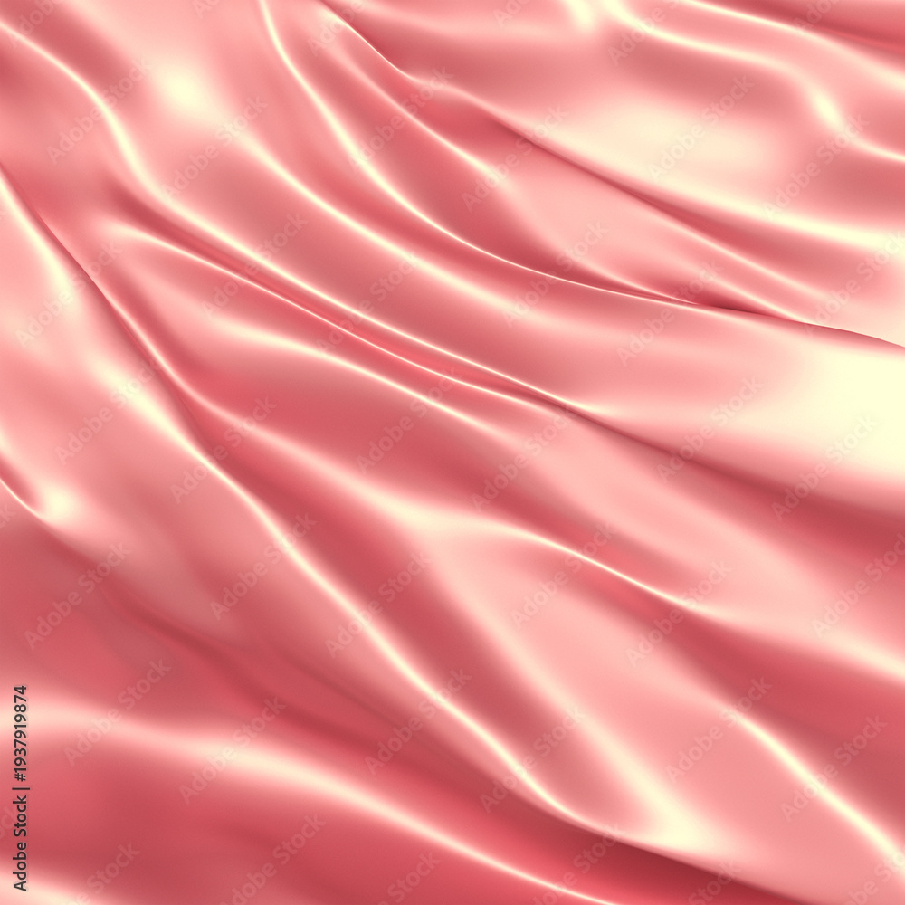 Fototapeta premium pink satin background 3d render