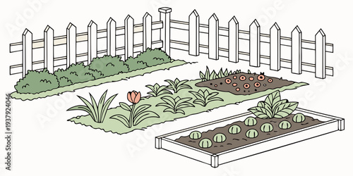 A serene park scene with a variety of trees and a grassy area, perfect for a peaceful walk or picnic. Vector