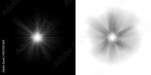 07 Png white glowing sun light