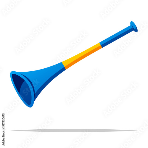 Vuvuzela horn trumpet vector isolated illustration