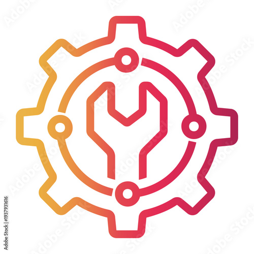 software development Line Gradient Icon