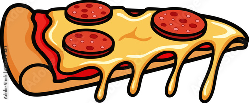slice of a pizza vector