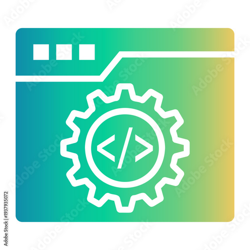 software development Gradient icon