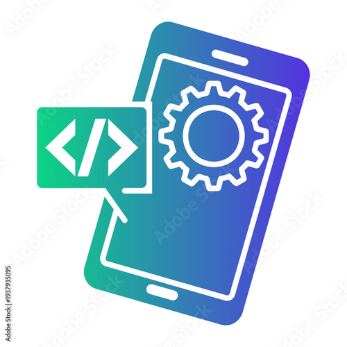 software development Gradient icon