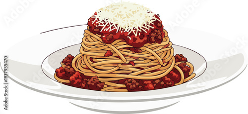 spaghetti icon vector illustration