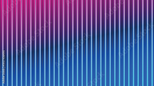 A vibrant and colorful abstract background featuring a gradient of vertical stripes transitioning from blue to purple