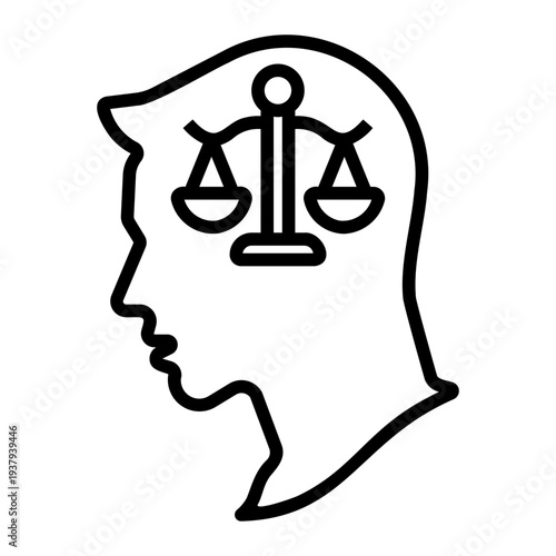 critical thinking Line Icon