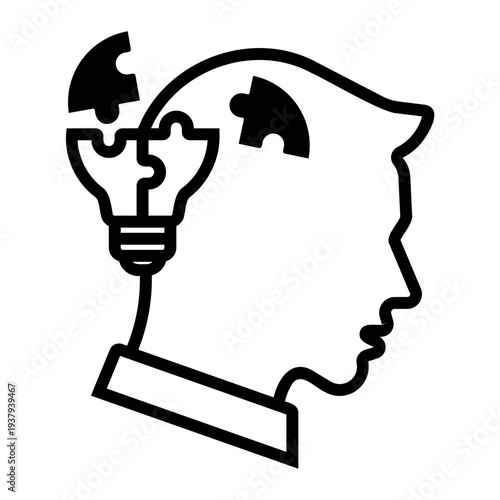 critical thinking Line Icon