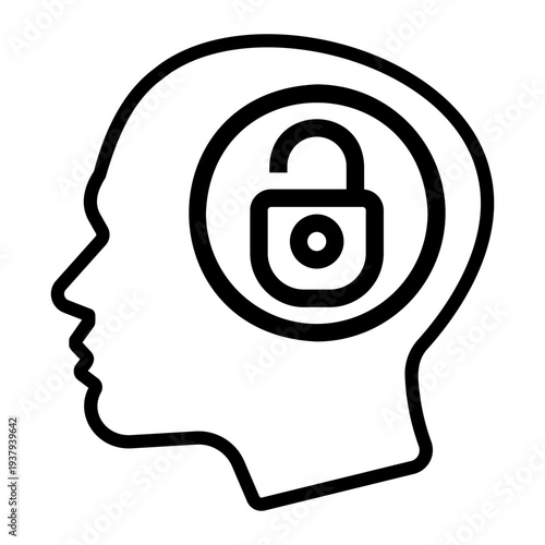 critical thinking Line Icon