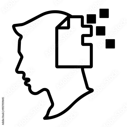 critical thinking Line Icon