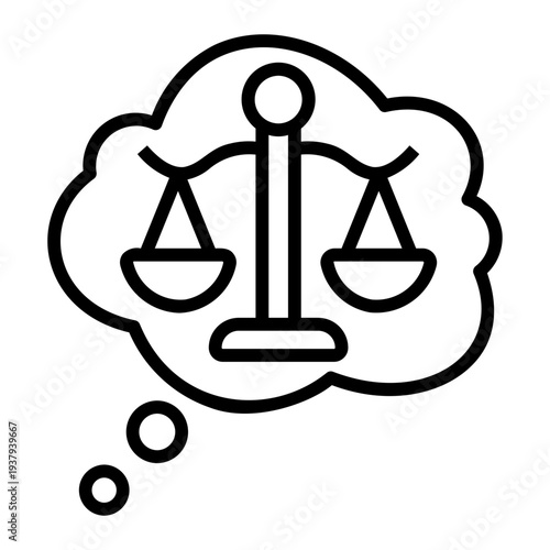 critical thinking Line Icon