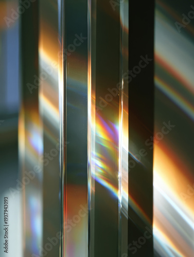 Wallpaper Mural Crystal columns catch sunlight, casting rainbow hues Torontodigital.ca