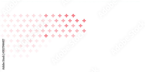 Abstract vector background with red lines and a pink halftone dot pattern creates a digital technology wallpaper featuring colorful mosaic shapes and decorative light elements for a banner design