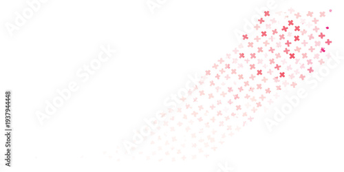 An abstract 3d illustration featuring a red background with white lines shaped like a business necktie and ribbon pattern for modern fashion design