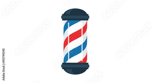 Classic Barber Shop Red White Blue Pole.