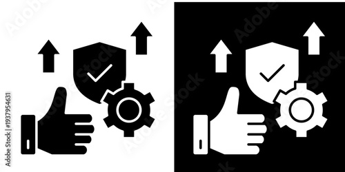 Compliance In Monochrome Glyph