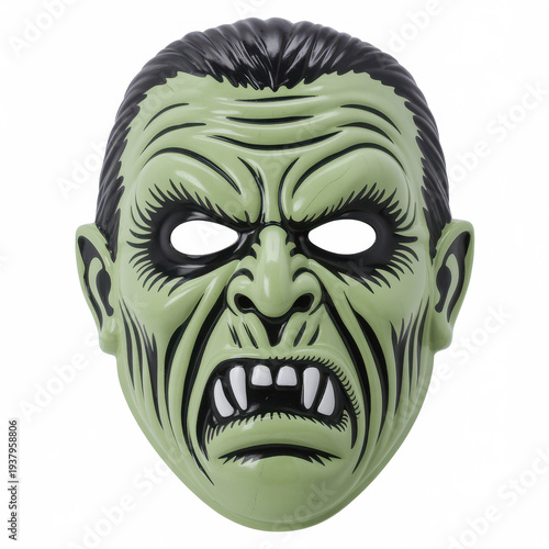 Green Frankenstein monster mask Halloween
