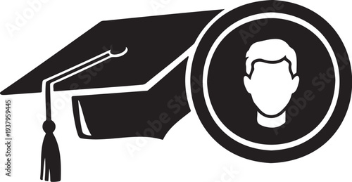 Education finance concept. Graduation cap with dollar symbol and puzzle pieces funding education. Education finance for student loans, savings, scholarships, and academic success. higher education