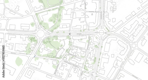 Detailed City Map Illustration.