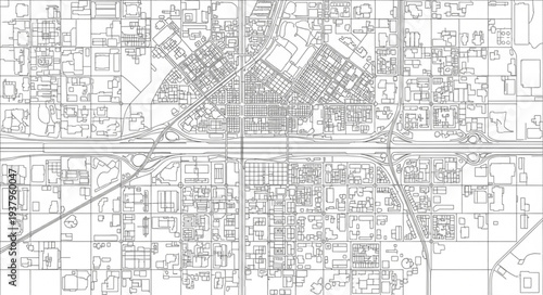 Detailed Architectural Map or Blueprint.