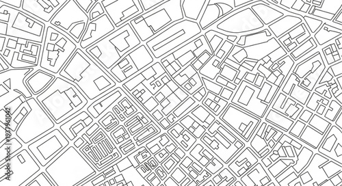 Detailed black and white map.