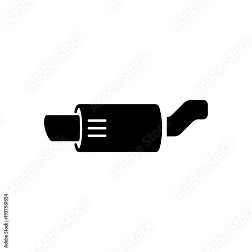 Car Muffler Icon – Exhaust System Symbol.