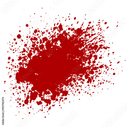 Blood Splatter Paint Splash Graphic Effect Illustration