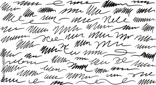 A blurry black and white image of handwritten text