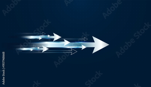 The Elegant Dynamic Growth Arrows for sequence illustrates forward momentum in technology, driving increase and quantum digital success. and moving upward