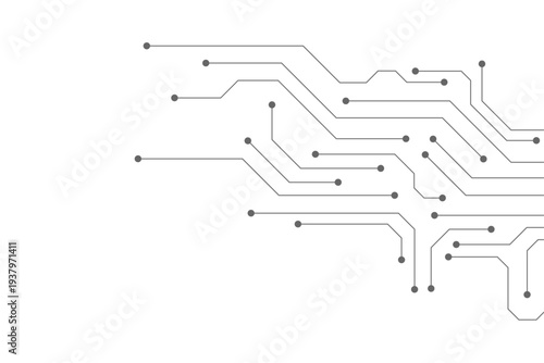 Abstract futuristic circuit board Illustration, Circuit board with various technology elements. Circuit board pattern for technology background.