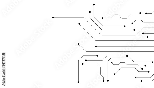 Abstract futuristic circuit board Illustration, Circuit board with various technology elements. Circuit board pattern for technology background. Vector illustration