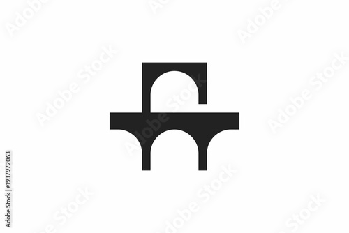 Simple Bridge Logo Design 