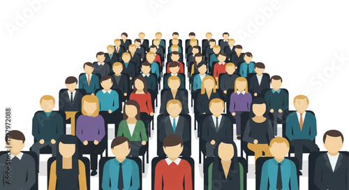 Diverse Group of Business People Standing.