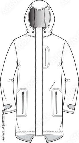 mens overcoat vector