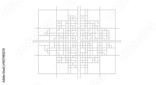 Geometric Lines and Shapes Diagram.