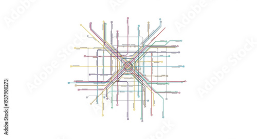 Geometric Abstract Design with Lines.