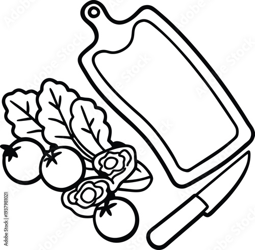 food banner green - healthy & colourful - vector illustration