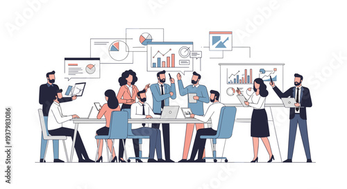 Business Team Meeting Office Discussion 7.