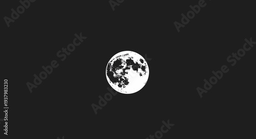 Full Moon in Dark Space.