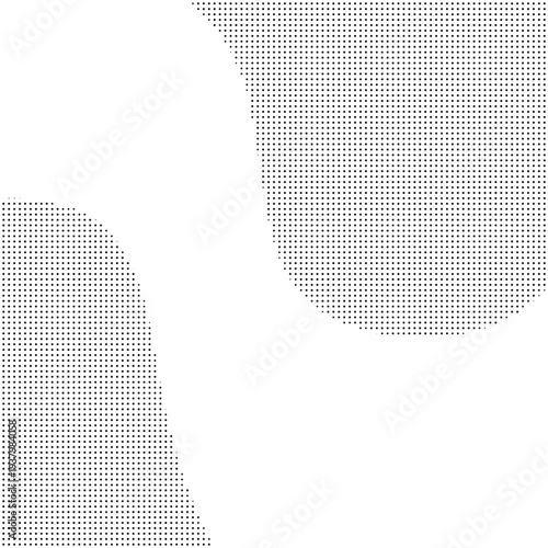 Curve Shape halftone background effect.