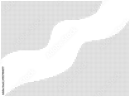 Curve Shape halftone background effect.