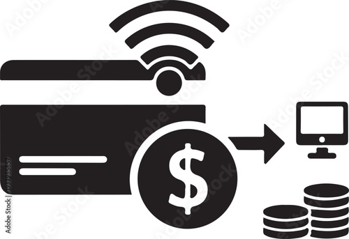 Onlinepaymentmethodwithcreditcardandcomputertransactionfinancialprocessfinishedinonesentence