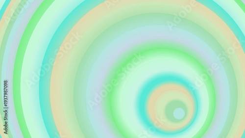 Concentric circles of pastel colors swirling around a central point in a mesmerizing illustration